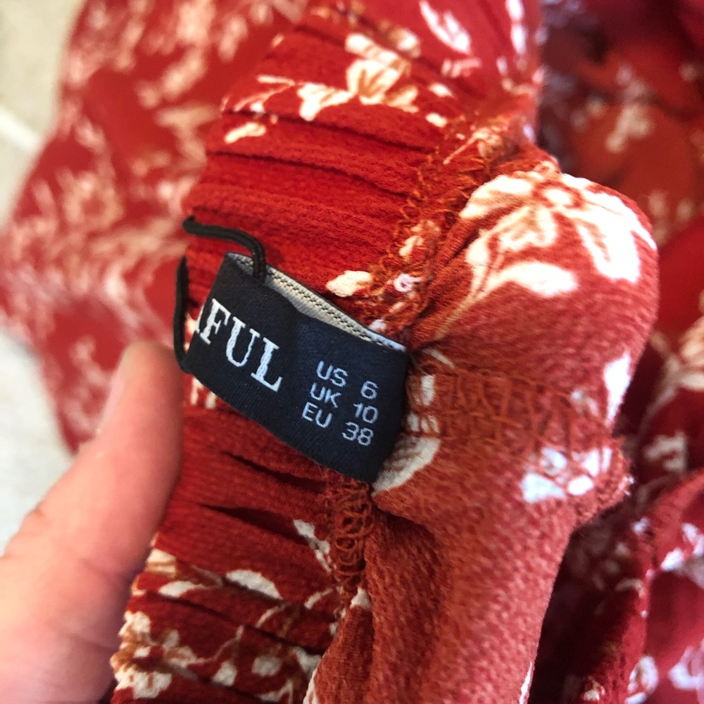 3 FOR 20🌟 NEW ZAFUL FLORAL ROMPER SIZE 6 - Picture 5 of 5